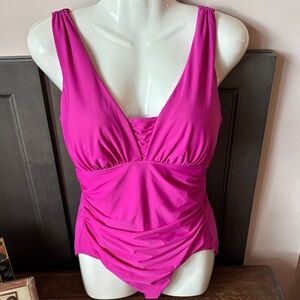 Lands' End Fuchsia Swimsuit
